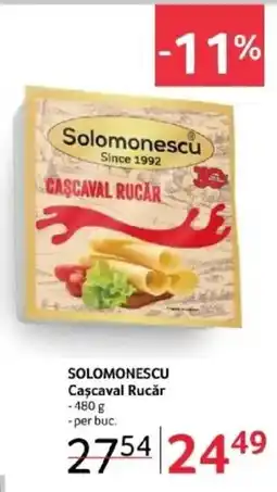 Selgros SOLOMONESCU Cascaval Rucăr Ofertă