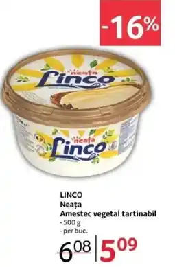 Selgros LINCO Neaţa Amestec vegetal tartinabil Ofertă