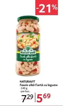 Selgros NATURAVIT Fasole albă fiartă cu legume Ofertă