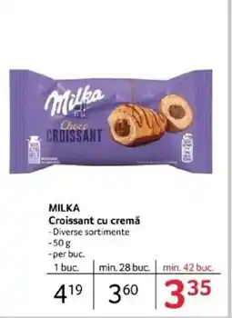 Selgros MILKA Croissant cu cremǎ Ofertă