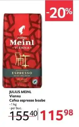 Selgros JULIUS MEINL Vienna Cafea espresso boabe Ofertă