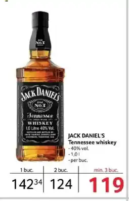 Selgros JACK DANIEL'S Tennessee whiskey Ofertă