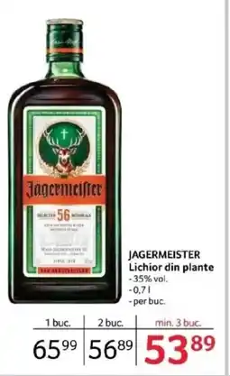 Selgros JAGERMEISTER Lichior din plante Ofertă