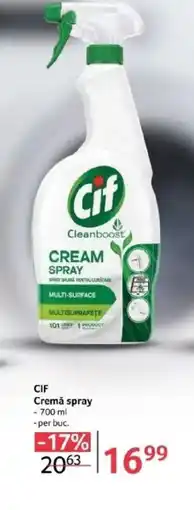 Selgros CIF Cremă spray Ofertă