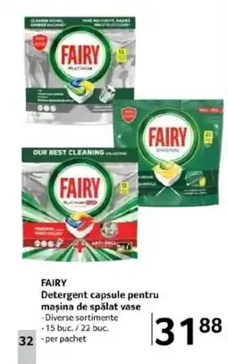 Selgros FAIRY Detergent capsule pentru maşina de spălat vase Ofertă