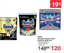 Selgros FINISH Detergent capsule pentru maşina de spălat vase Ofertă