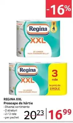 Selgros REGINA XXL Prosoape de hârtie Ofertă