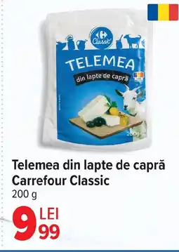 Carrefour Telemea din lapte de capră Carrefour Classic Ofertă