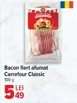 Carrefour Bacon fiert afumat Carrefour Classic Ofertă