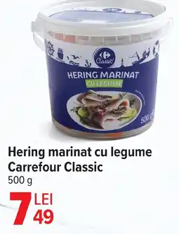 Carrefour Hering marinat cu legume Carrefour Classic Ofertă