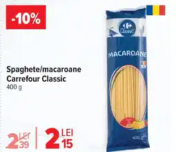 Carrefour Spaghete/macaroane Carrefour Classic Ofertă