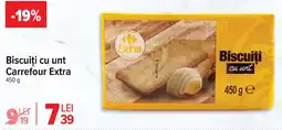 Carrefour Biscuiți cu unt Carrefour Extra Ofertă