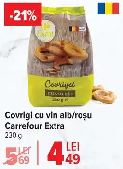 Carrefour Covrigi cu vin alb/roşu Carrefour Extra Ofertă