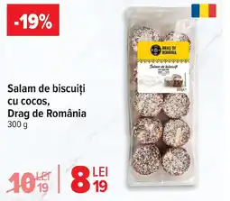 Carrefour Salam de biscuiți Cu Cocos Drag de România Ofertă