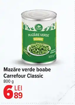 Carrefour Mazăre verde boabe Carrefour Classic Ofertă