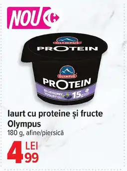 Carrefour laurt cu proteine şi fructe Olympus Ofertă