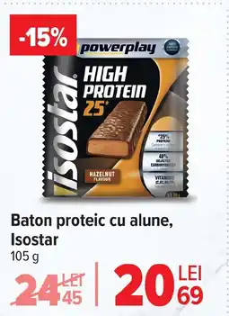 Carrefour Baton proteic cu alune, Isostar Ofertă