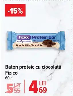 Carrefour Baton proteic cu ciocolată Fizico Ofertă