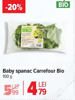 Carrefour Baby spanac Carrefour Bio Ofertă