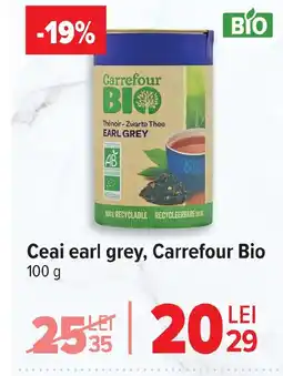 Carrefour Ceai earl grey, Carrefour Bio Ofertă