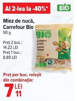 Carrefour Miez de nucă, Carrefour Bio Ofertă