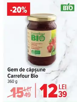 Carrefour Gem de căpşune Carrefour Bio Ofertă