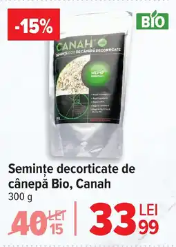 Carrefour Semințe decorticate de cânepă Bio, Canah Ofertă