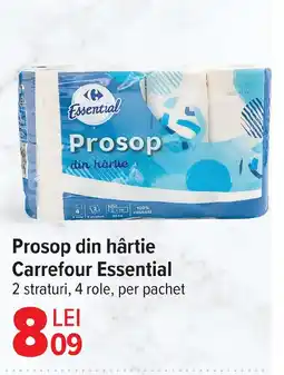 Carrefour Prosop din hârtie Carrefour Essential Ofertă