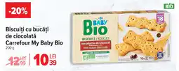 Carrefour Biscuiți cu bucăți de ciocolată Carrefour My Baby Bio Ofertă