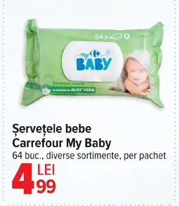 Carrefour Şerveţele bebe Carrefour My Baby Ofertă