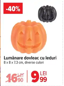 Carrefour Lumânare dovleac cu leduri Ofertă