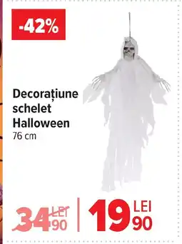 Carrefour Decoraţiune schelet Halloween Ofertă