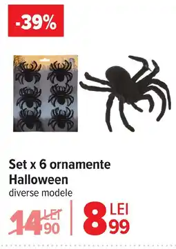 Carrefour Set x 6 ornamente Halloween Ofertă