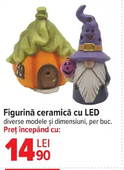 Carrefour Figurinǎ ceramică cu LED Ofertă