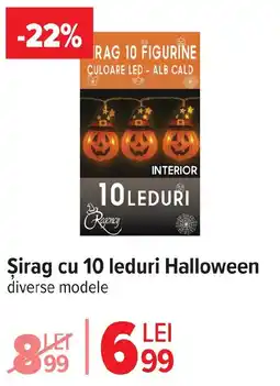 Carrefour Şirag cu 10 leduri Halloween Ofertă