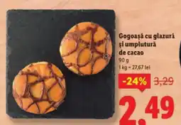 Lidl Gogoaşă cu glazurá şi umplutură de cacao Ofertă
