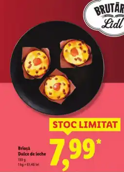 Lidl Briosǎ Dulce de leche Ofertă