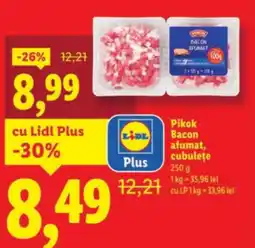 Lidl Pikok Bacon afumat, cubuleţe Ofertă