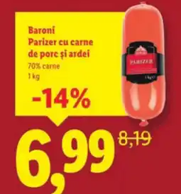 Lidl Baroni Parizer cu carne de porc și ardei Ofertă