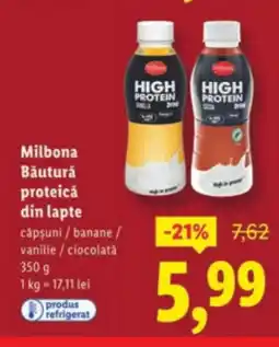 Lidl Milbona Băutură proteică din lapte Ofertă