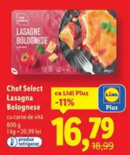 Lidl Chef Select Lasagna Bolognese Ofertă