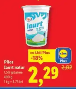 Lidl Pilos Iaurt natur Ofertă