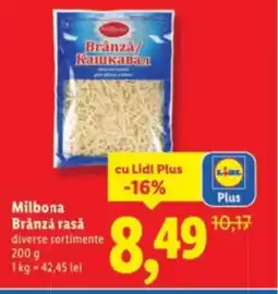Lidl Milbona Brânzá rasa Ofertă