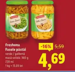 Lidl Freshona Fasole păstăi Ofertă