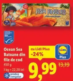 Lidl Ocean Sea Batoane din file de cod Ofertă