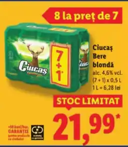 Lidl Ciucas Bere blondǎ Ofertă