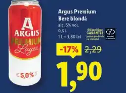 Lidl Argus Premium Bere blondǎ Ofertă