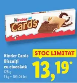 Lidl Kinder Cards Biscuiţi cu ciocolată Ofertă