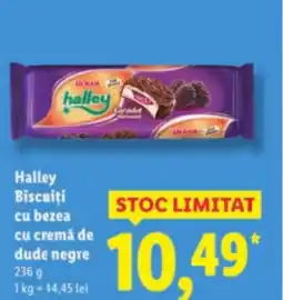 Lidl Halley Biscuiţi cu bezea cu cremă de dude negre Ofertă