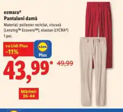 Lidl Esmara® Pantaloni damă Ofertă